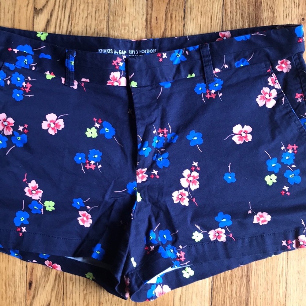 Floral Khakis by Gap NWOT